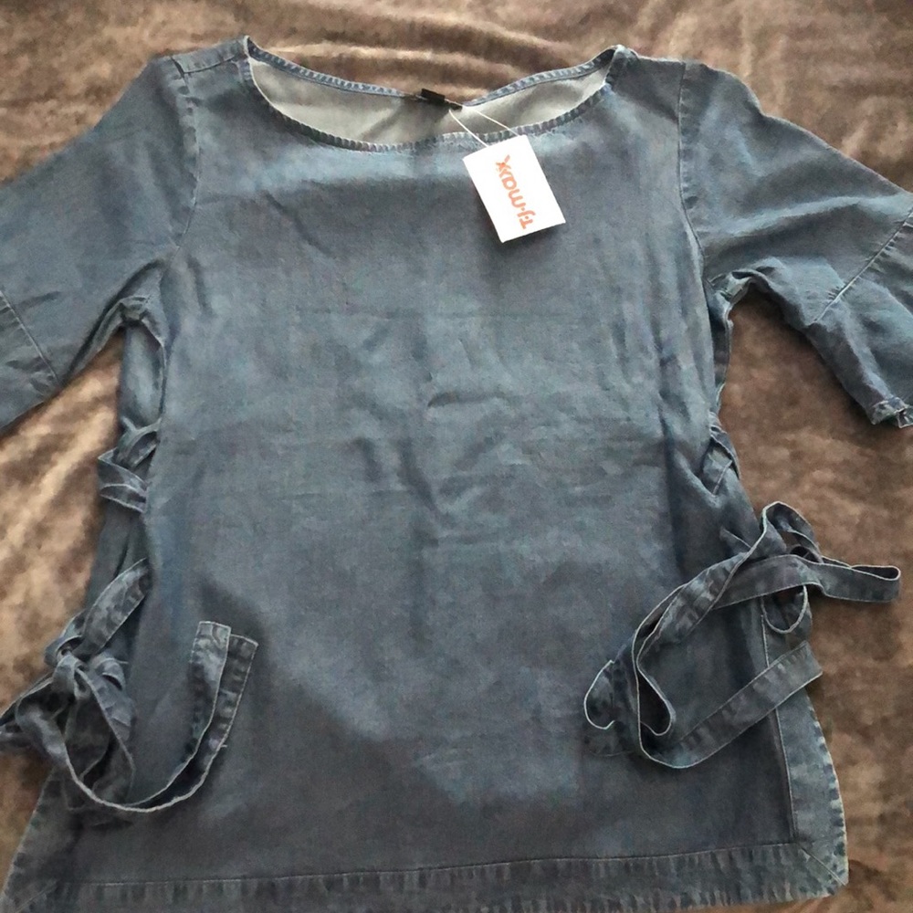 NWT XSP lightweight denim top